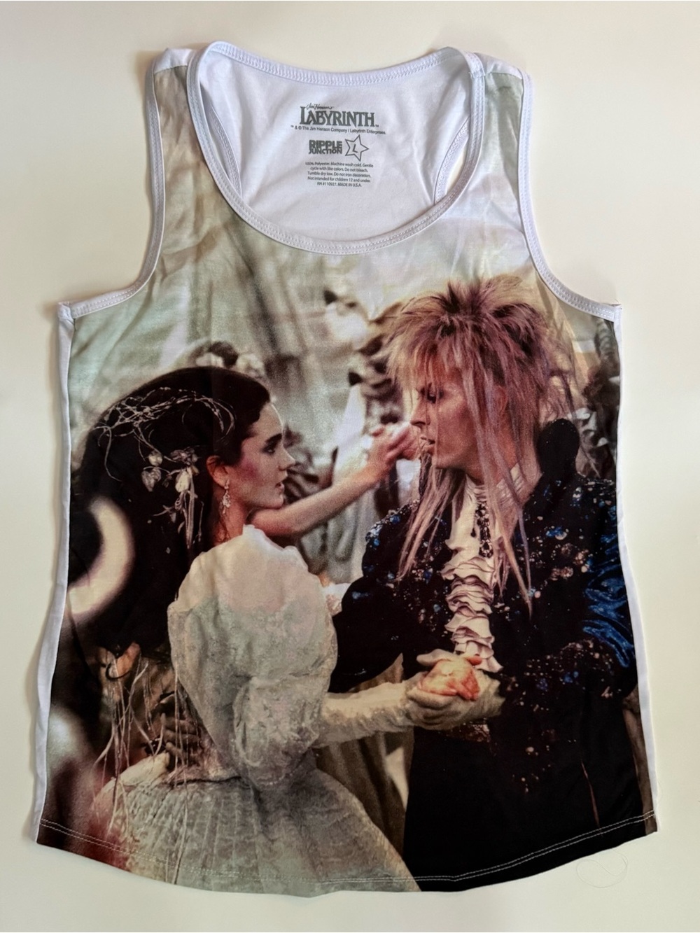 Labyrinth Movie Graphic Tank Top - ripple junction size L